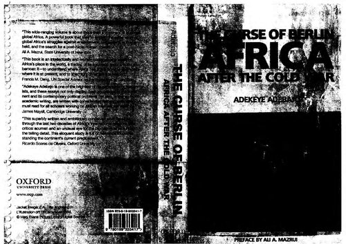 Curse Of Berlin Africa After The Cold War 1st Edition Adekeye Adebajo