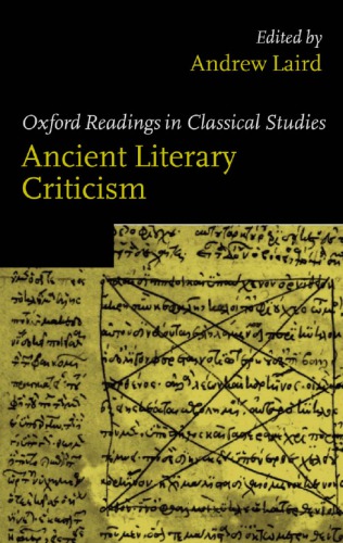 Ancient Literary Criticism Andrew Laird