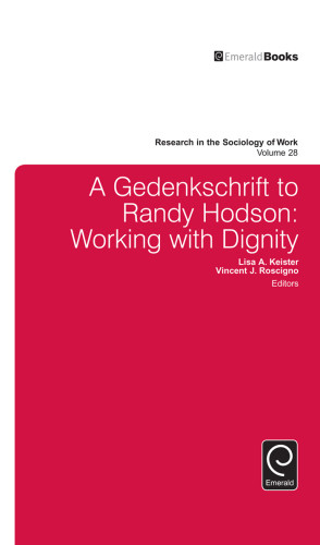 A Gedenkschrift To Randy Hodson Keister Lisa Aroscigno Vincent