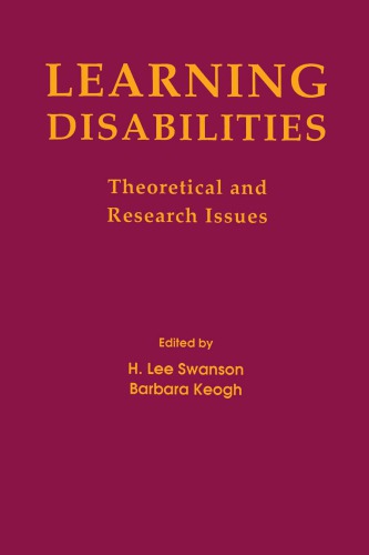 Learning Disabilities Theoretical And Research Issues Keogh