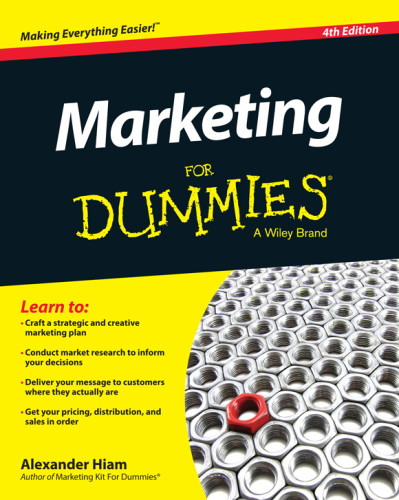 Marketing For Dummies 4th Edition Hiam Alexander