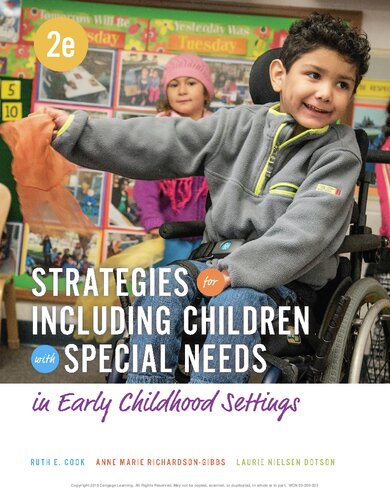 Strategies For Including Children With Special Needs In Early Childhood Settings 2nd Edition Ruth E Cook