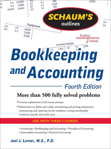 Schaums Outline Of Bookkeeping And Accounting 4th Edition Joel Lernerrajul Y Gokarn