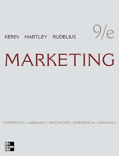 Marketing 9a Ed Roger A Kerin William Rudelius Steven W Hartley