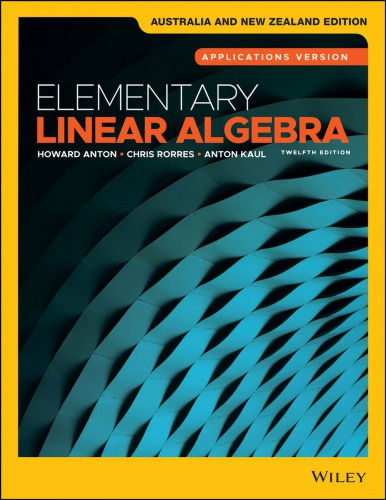 Elementary Linear Algebra Applications Version 12th Edition Howard Anton