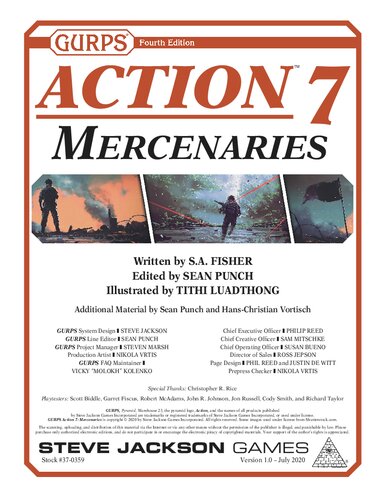 Gurps 4th Edition Action 7 Mercenaries S A Fisher Sean Punch