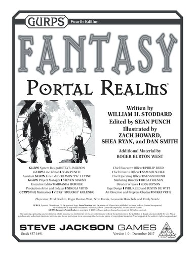 Gurps Fantasy Portal Realms William H Stoddard Sean Punch