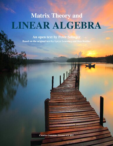 Matrix Theory And Linear Algebra First Peter Selinger