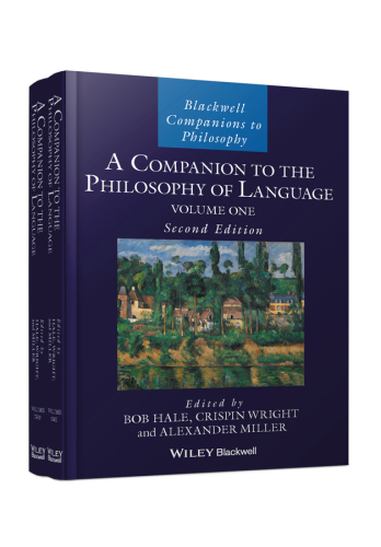 A Companion To The Philosophy Of Language Hale Bobwright Crispinmiller