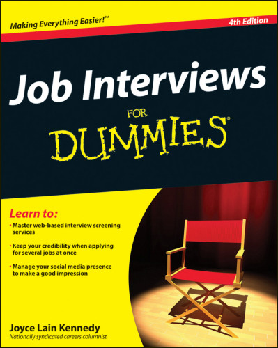 Job Interviews For Dummies Joyce Lain Kennedy