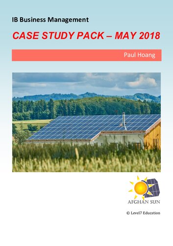 Case Study Pack Afghan Sun May 2018 Paul Hoang
