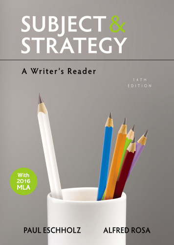 Subject And Strategy Paul Eschholzalfred Rosa