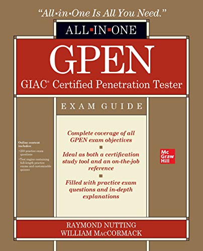 Gpen Giac Certified Penetration Tester Allinone Exam Guide Raymond Nutting Mirza Ahmed William Maccormack