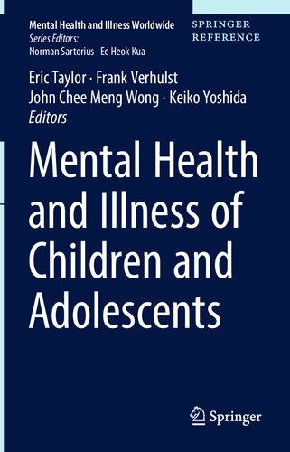 Mental Health And Illness Of Children And Adolescents 1st Edition Eric Taylor