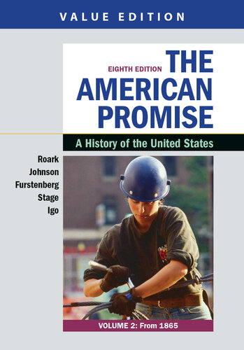 The American Promise Volume 2 Roark James L Johnson Michael P Furstenberg