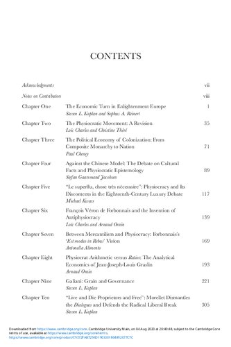 The Economic Turn Recasting Political Economy In Enlightenment Europe Sophus Reinert Steven Kaplan