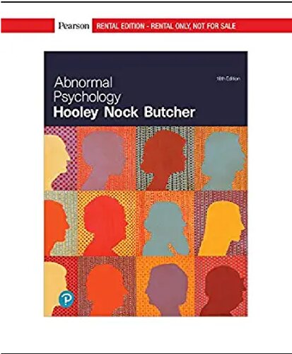 Abnormal Psychology 18th Edition Jill M Hooley James Butcher