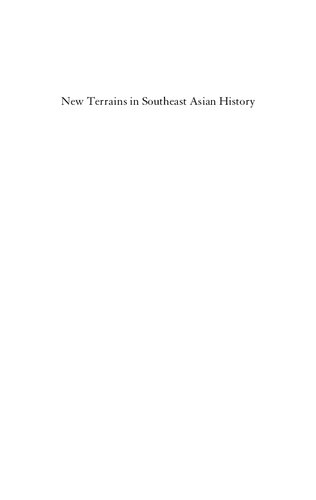 New Terrains In Southeast Asian History Abu Talib Ahmad Tan Liok Ee Editor