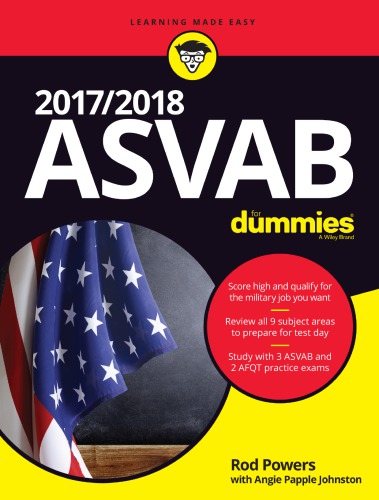 Asvab For Dummies 20172018 Edition Johnston Angiepowers Rod