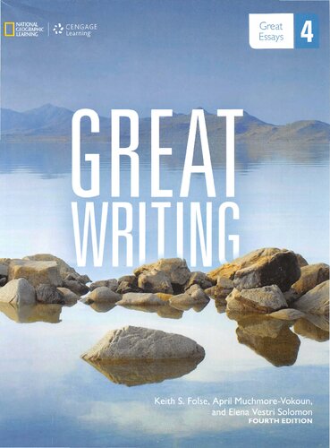 Great Writing 4 4th Edition Keith S Folse Elena Vestri Solomon