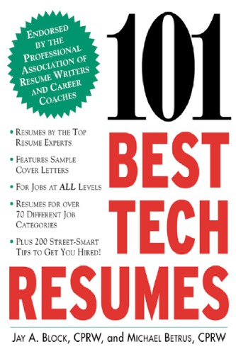 101 Best Tech Resumes Block Jay Abetrus Michael