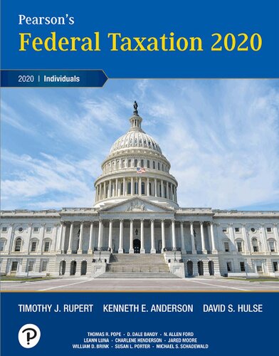 Federal Taxation 2020 2020th Edition Rupert Anderson Hulse