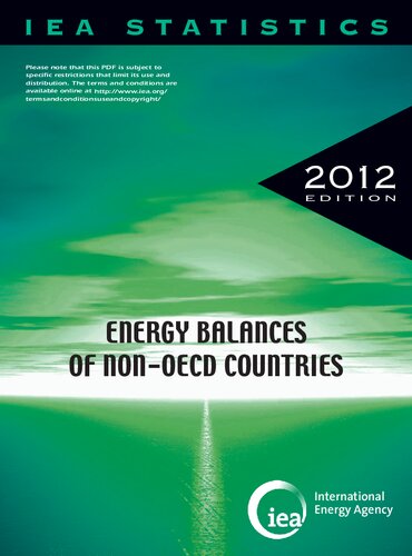 Energy Balances Of Nonoecd Countries Oecd Organisation For Economic Cooperation And Development