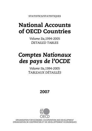 Detailed Tables 19942005 Tableaux Dtaills 19942005 Organisation For Economic Cooperation And Development