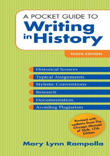 A Pocket Guide To Writing In History Ninth Edition Mary Lynn Rampolla