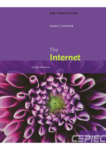 New Perspectives On The Internet Comprehensive Looseleaf Version 10th Edition Jessica Evans