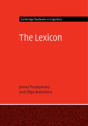 The Lexicon Ebook James Pustejovsky Olga Batiukova