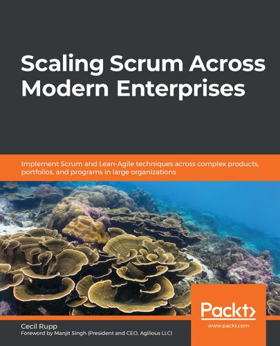 Scaling Scrum Across Modern Enterprises Implement Scrum And Leanagile Techniques Across Complex Products Portfolios And Programs In Large Organizations 1st Edition Cecil Rupp