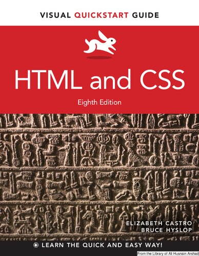 Html And Css Visual Quickstart Guide 8th Edition Elizabeth Castro