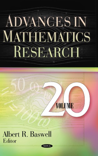 Advances In Mathematics Research Volume 20 Baswell Albert R