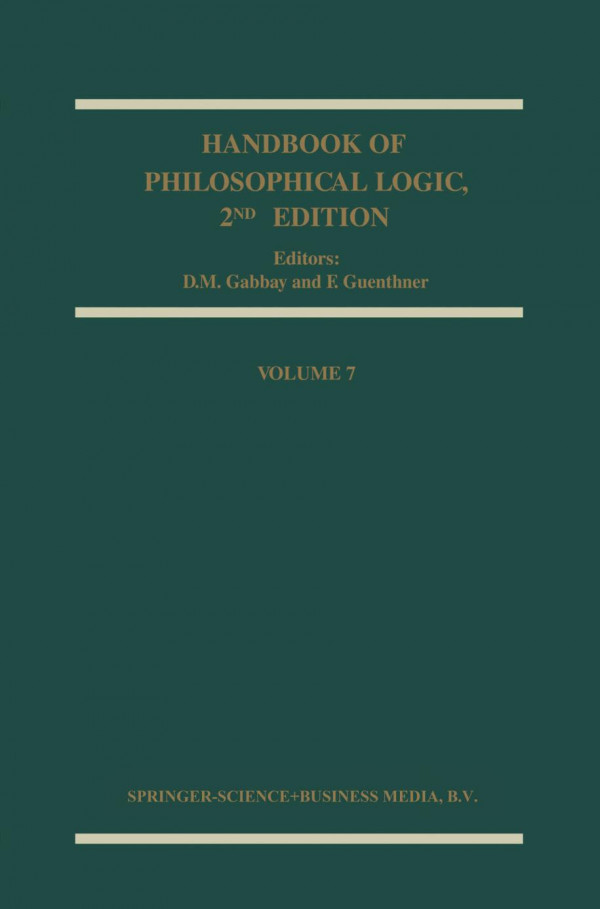 Handbook Of Philosophical Logic 2nd Edition John P Burgess Auth