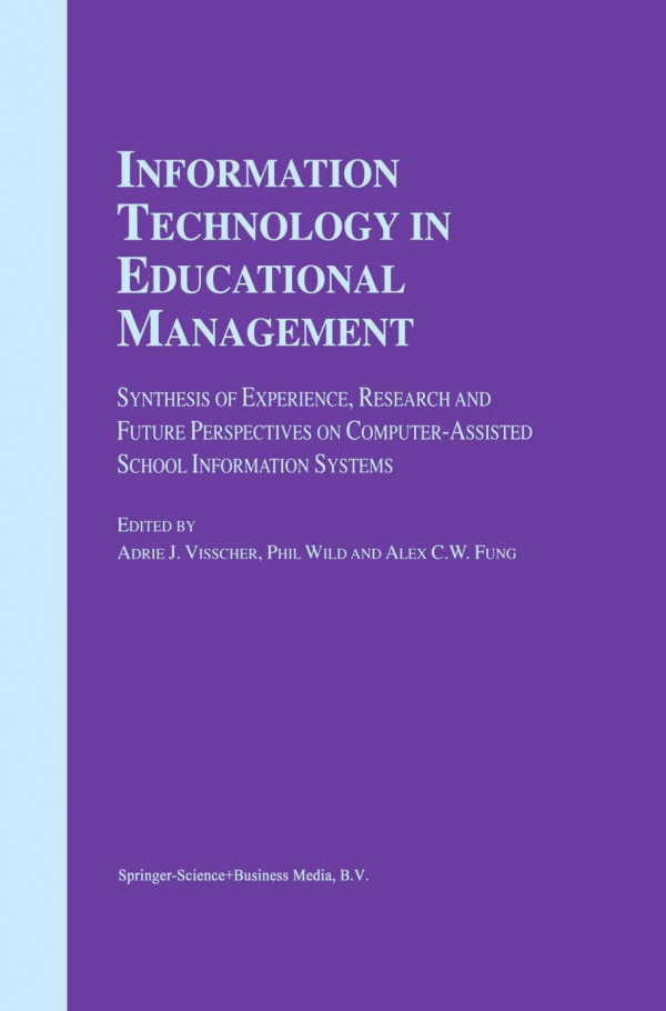 Information Technology In Educational Management 1st Edition Adrie J Visscher Auth