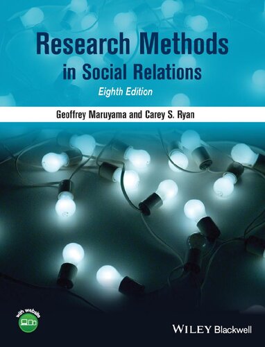 Research Methods In Social Relations 8th Edition Geoffrey Maruyama Carey S Ryan