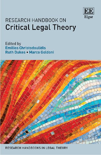 Research Handbook On Critical Legal Theory Emilios Christodoulidis