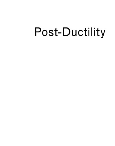 Postductility First Edition Michael Bell Craig Buckley