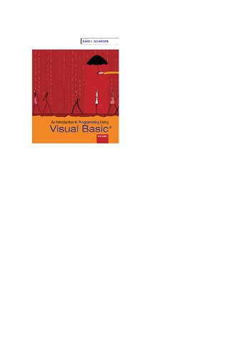 Introduction To Programming Using Visual Basics 10th Edition David I Schneider