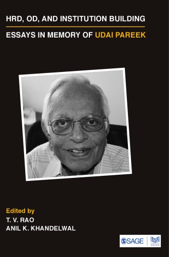Hrd Od And Institution Building Essays In Memory Of Udai Pareek Khandelwal