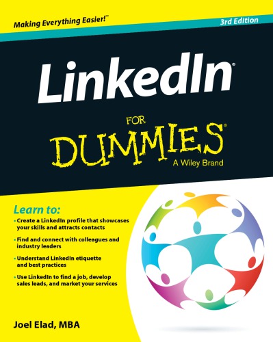 Linkedin For Dummies Third Edition Elad Joel