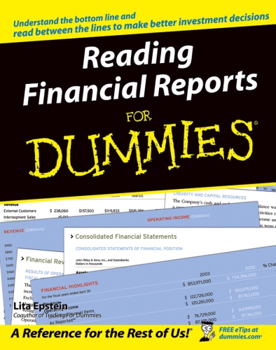 Reading Financial Reports For Dummies Epstein Lita