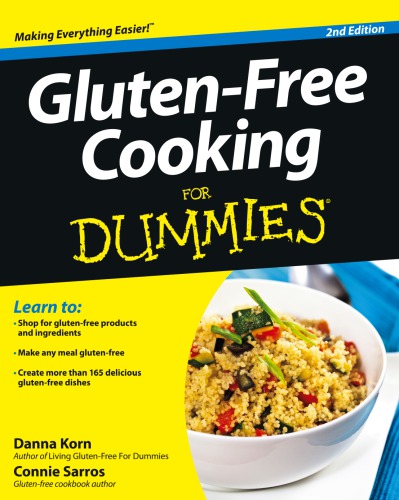 Glutenfree Cooking For Dummies 2nd Edition Korn Danna
