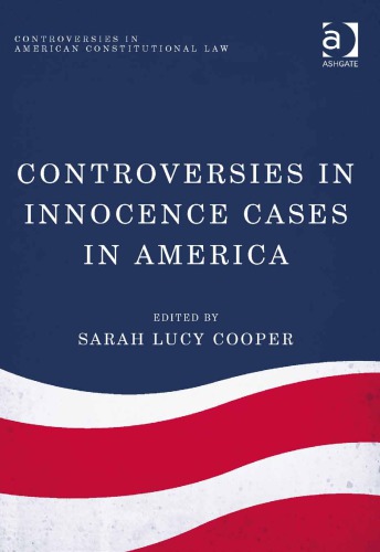 Controversies In Innocence Cases In America Cooper Sarah Lucy