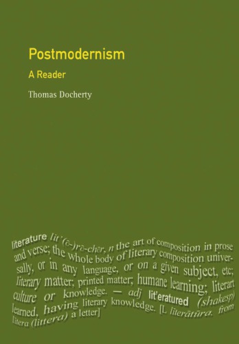 Postmodernism A Reader Docherty Thomas