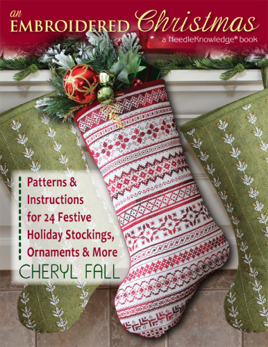 An Embroidered Christmas Patterns Instructions For 24 Festive Holiday Stockings Ornaments More Fall