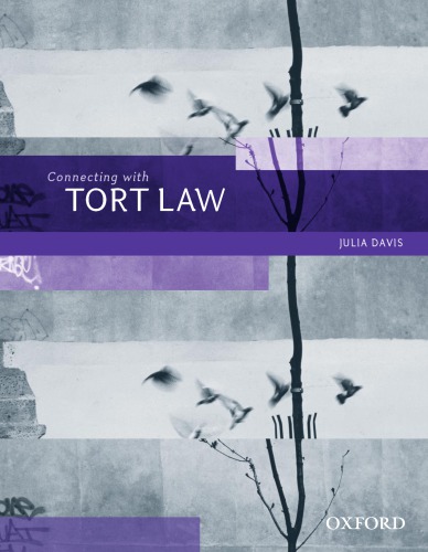 Connecting With Tort Law Davis Julia