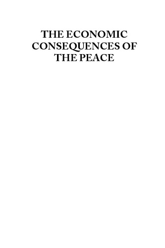 The Economic Consequences Of The Peace Keynes John Maynardvolcker