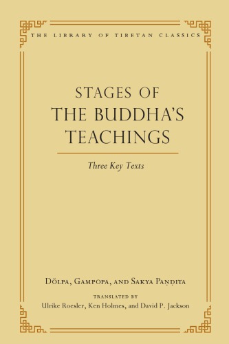 Stages Of The Buddhas Teachings Three Key Texts Dlpa Gampopa
